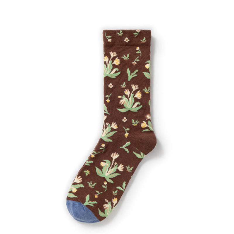 Gallery Edit Art-Inspired Combed Cotton Crew Socks
