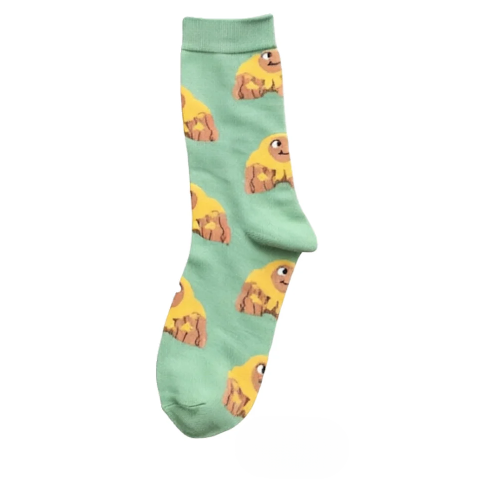Women’s Cartoon Animal Long Crew Socks – Casual Cotton Athletic Socks