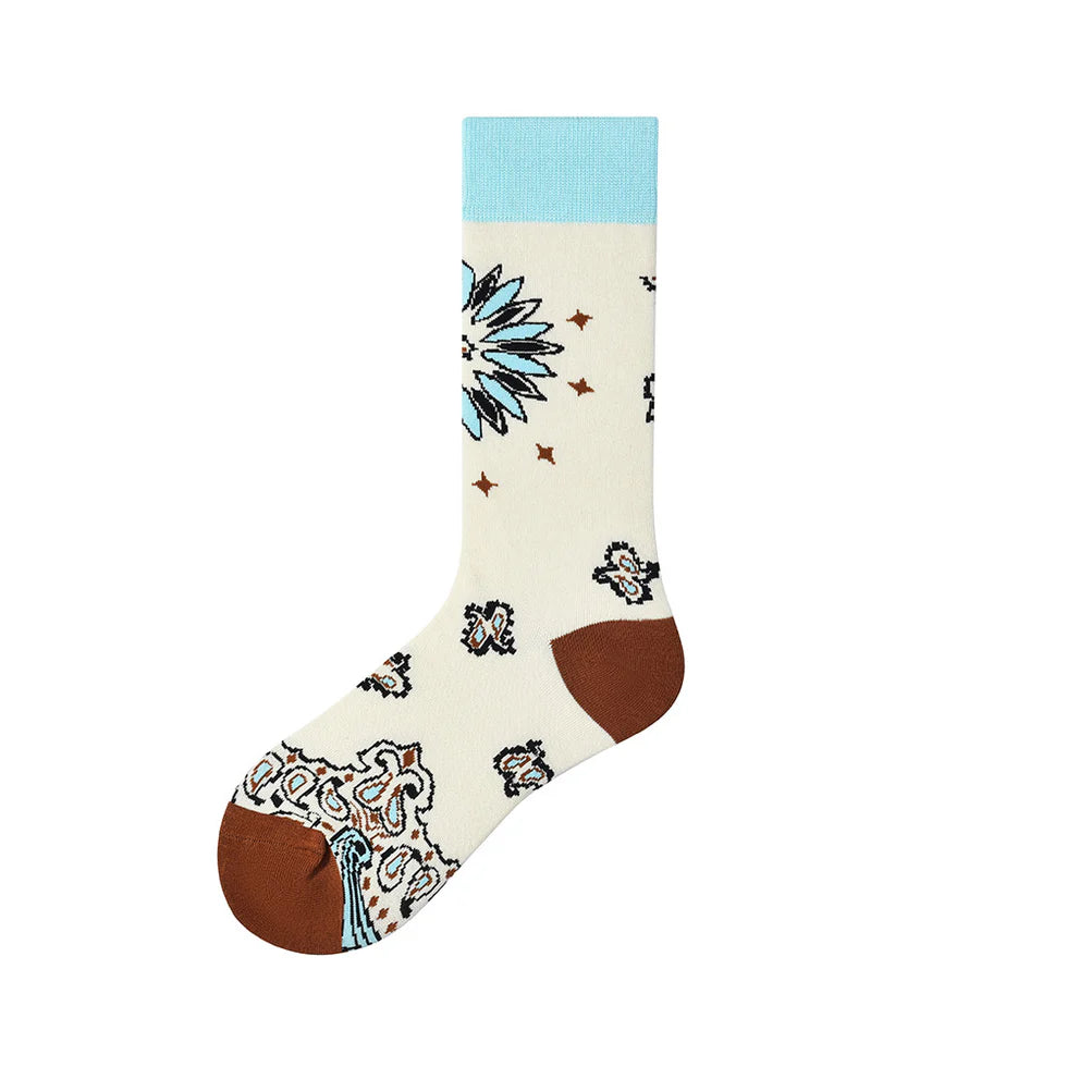 Unisex Cozy Color-Pop Mid-Calf Socks – Relaxed Matching Socks for Cool Seasons