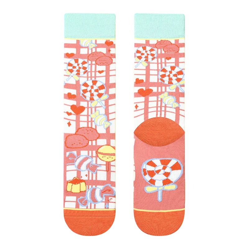 Women’s Playful Animal Figure Long Socks – Casual Cotton-Blend Fall Winter Socks