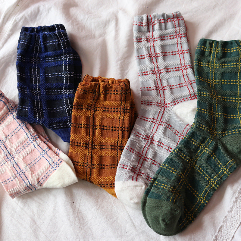 Women’s Micro Blossom Crew Socks – Fresh Moisture-Absorbing Combed Cotton-Blend Socks