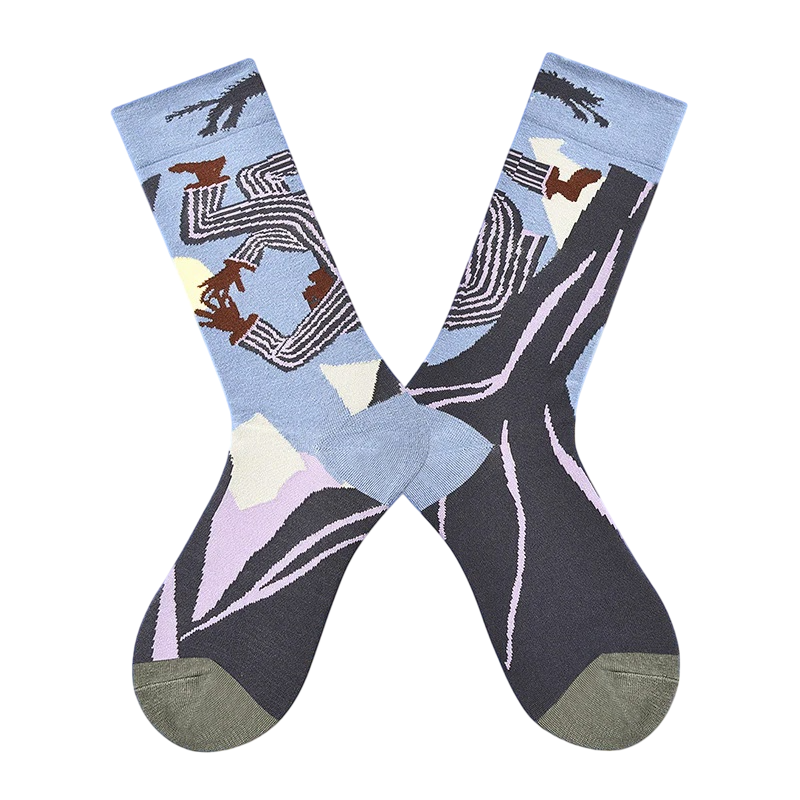 Women’s Boutique Street Style Long Socks – Elegant Autumn Winter Crew Socks