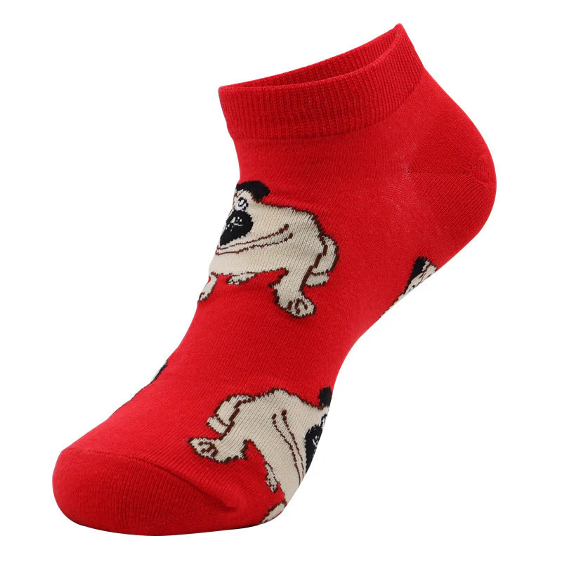 Men’s Mixed Fruit Low-Cut Socks – Lightweight Cotton-Blend Everyday Socks