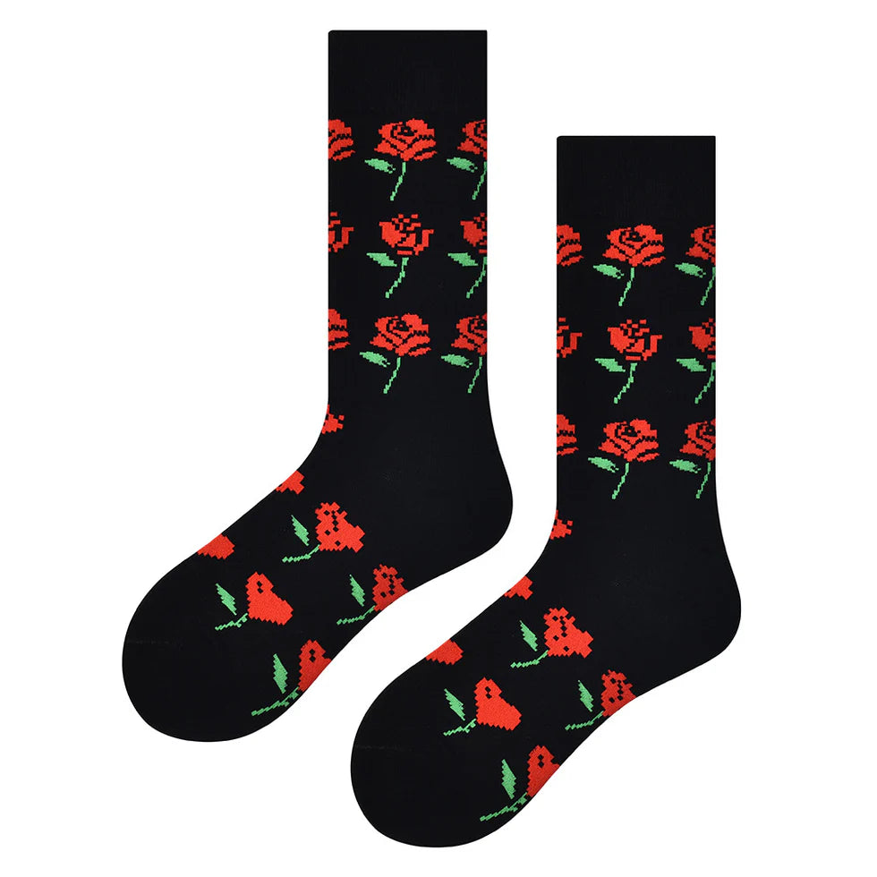 Unisex Cozy Color-Pop Mid-Calf Socks – Relaxed Matching Socks for Cool Seasons