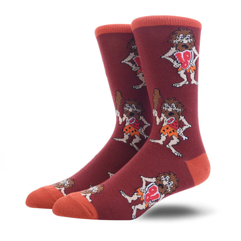 Men’s Sushi Roll Mid-Calf Socks – Vintage-Inspired Novelty Casual Socks