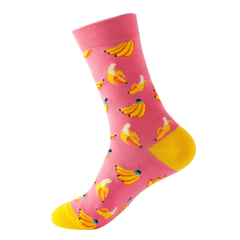 Fruit Pattern Crew Socks