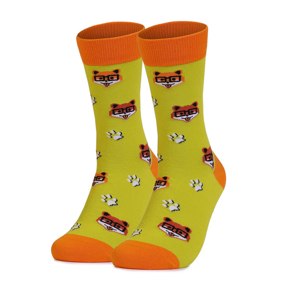 Unisex Pet Lover Crew Socks – Funny Cat and Dog Cotton Socks