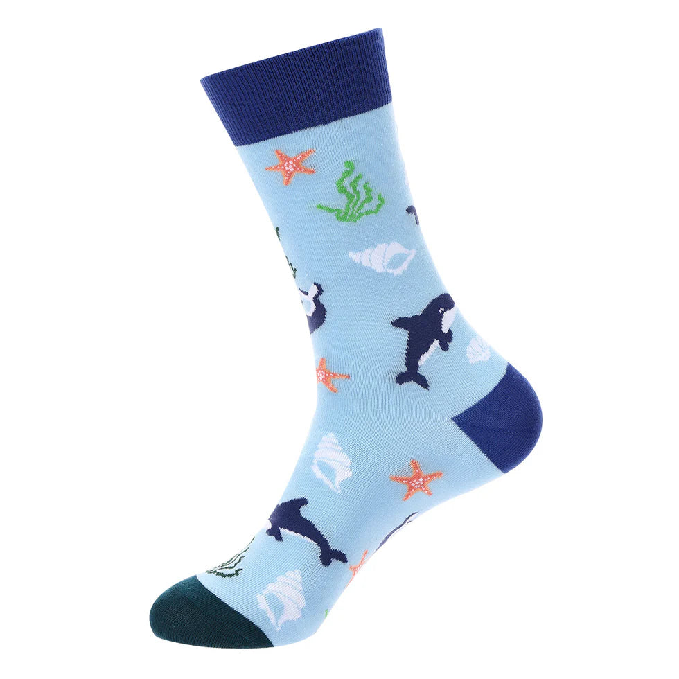 Unisex Cartoon Panda Crew Socks – Fall Winter Cotton Casual Socks