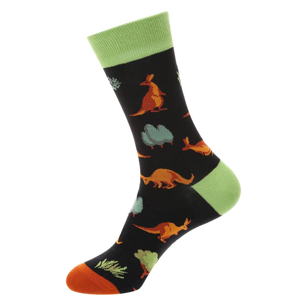 Unisex Cartoon Panda Crew Socks – Fall Winter Cotton Casual Socks