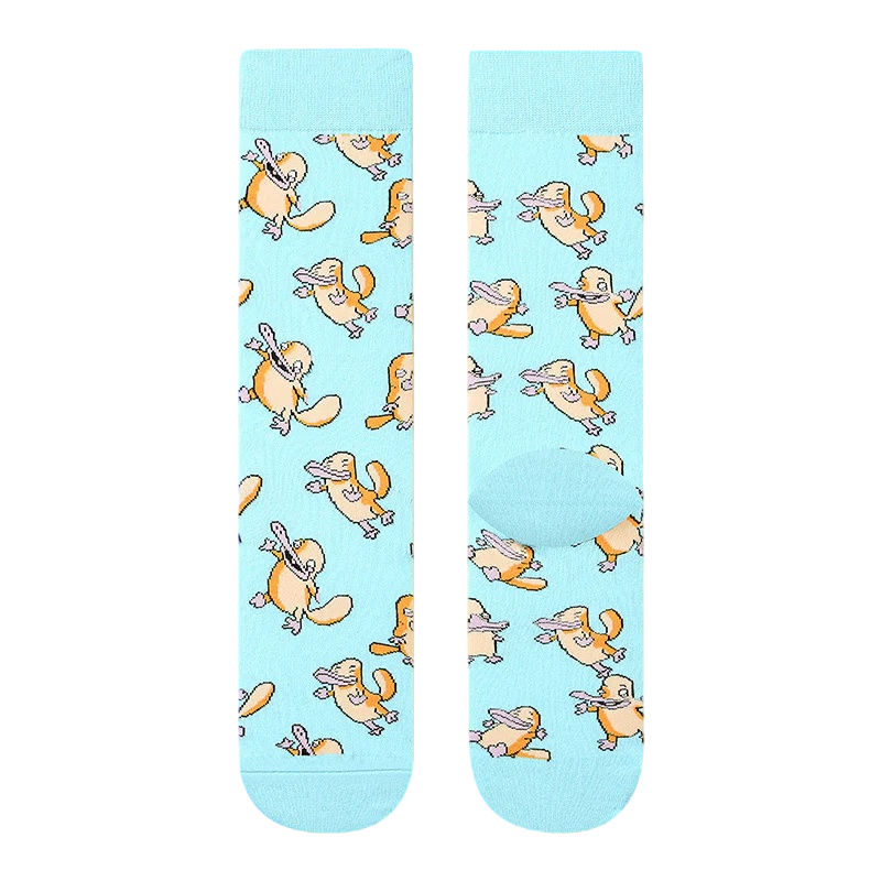 Women’s Charming Character Crew Socks – Playful Fall Winter Cotton-Blend Socks