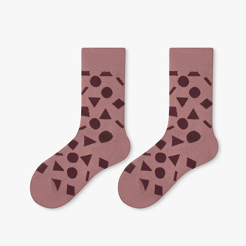 Unisex Shark Graphic Sport Crew Socks – Korean-Inspired Preppy Cotton Socks