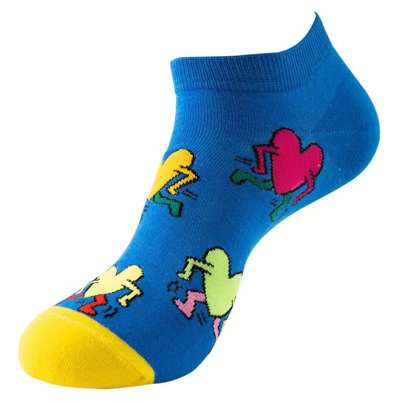 Unisex Color-Pop Ankle Socks – Cute Casual Short Socks for All Seasons