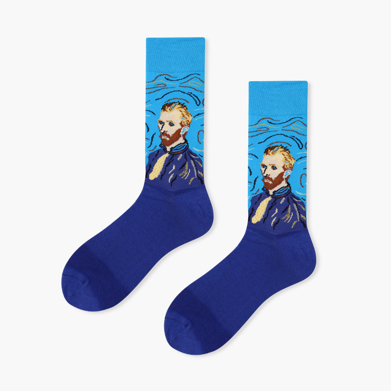 Men’s Moisture-Absorbing Mid-Calf Socks – Soft Flat-Seam Casual Socks