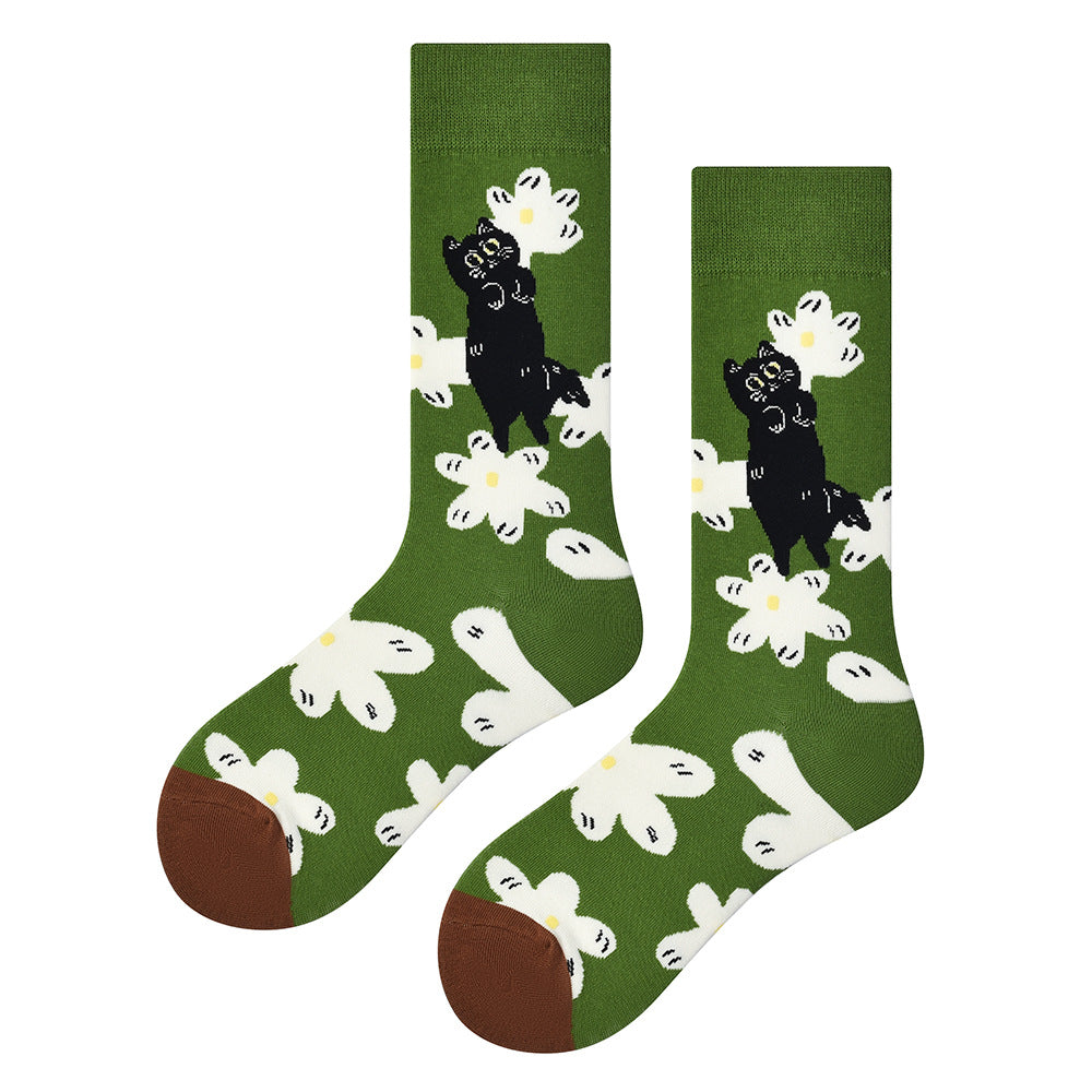 Unisex Nordic Street Style Long Socks – Comfortable Everyday Couple Socks
