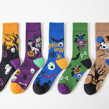 Halloween Crew Socks - Purple