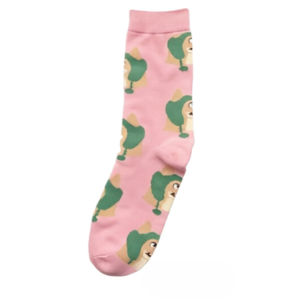 Women’s Cartoon Animal Long Crew Socks – Casual Cotton Athletic Socks