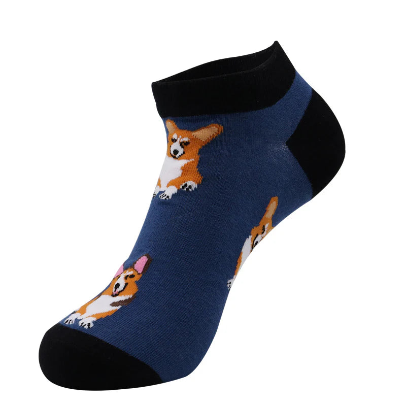 Unisex Ocean Animal Low Cut Socks – Fun Summer Cotton No-Show Socks