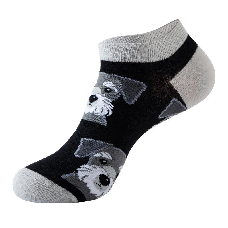 Unisex Cute Animal Low Cut Socks – Lightweight Cotton No-Show Boat Socks
