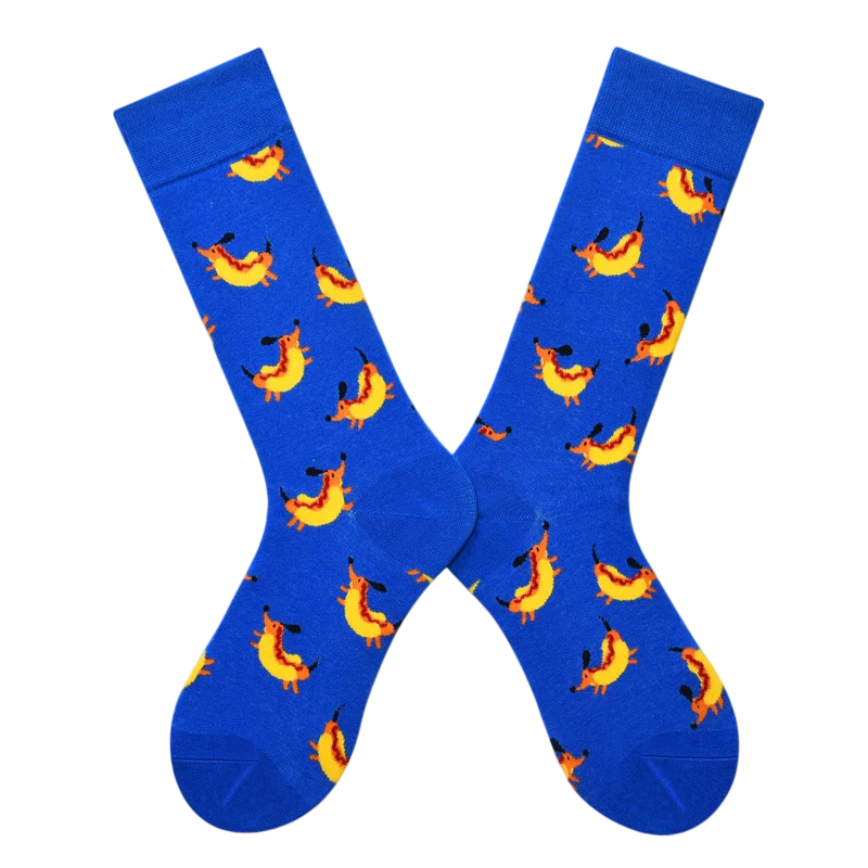 Women’s Nordic Cartoon Wildlife Long Socks – Cute Multicolor Geometric Socks