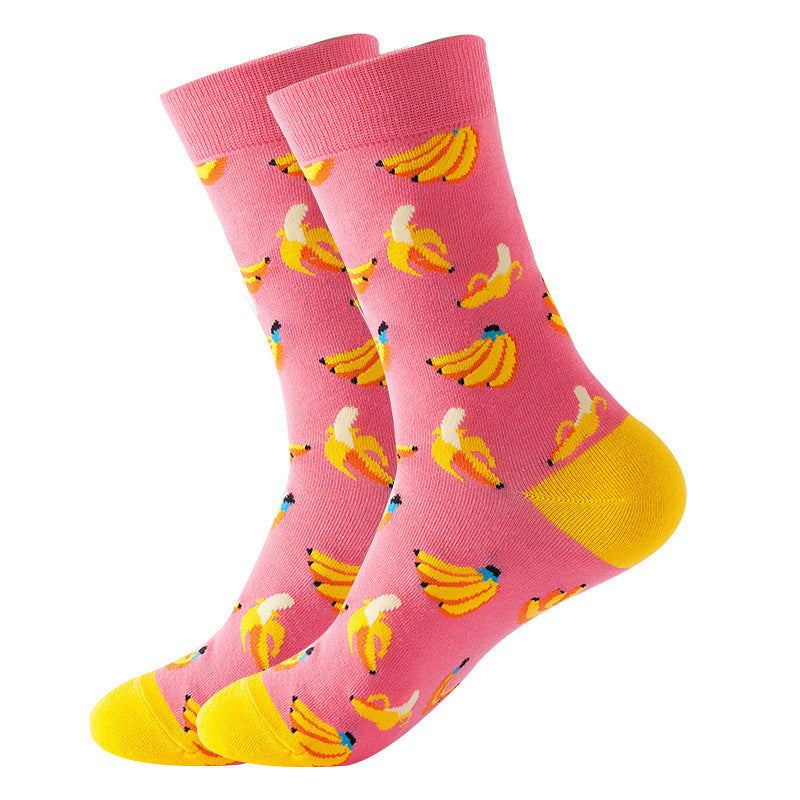 Fruit Pattern Crew Socks