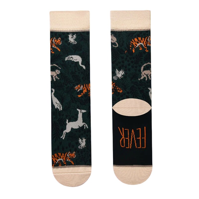 Women’s Playful Illustrated Tube Socks – Comfortable Casual Socks for Fall Winter
