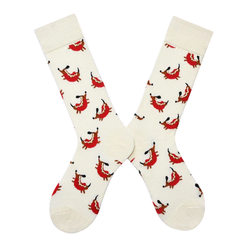Women’s Mosaic Animal High Socks – Colorful Nordic-Inspired Geometric Fashion Socks
