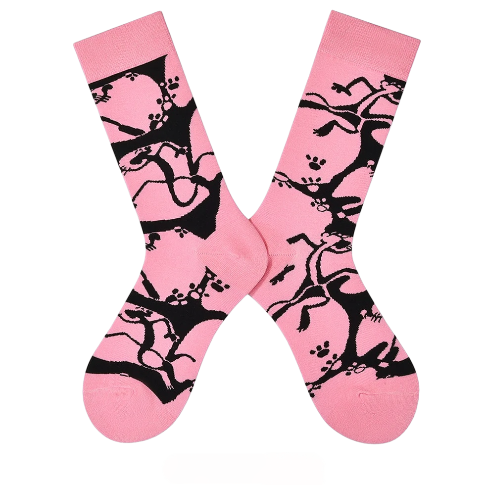 Women’s Cheerful Bunny High-Crew Socks – Soft Moisture-Absorbing Everyday Socks