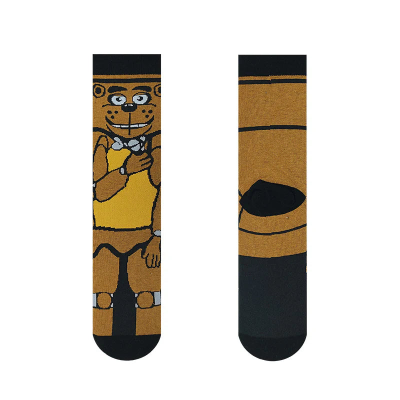Unisex Playful Creature Mid-Calf Socks – Funny Patterned Cold Weather Socks