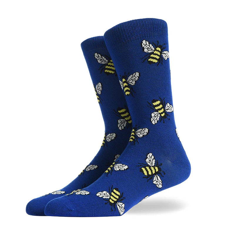 Unisex Sweet Treat Jacquard Crew Socks – Cute Donut Pattern Matching Socks