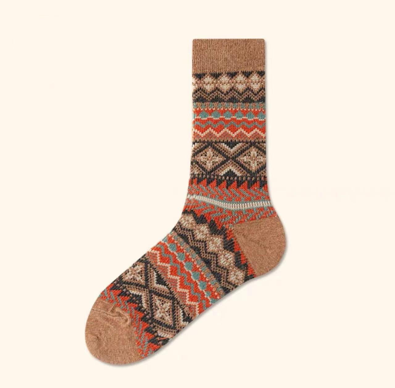 Vintage Check Slouch Crew Socks