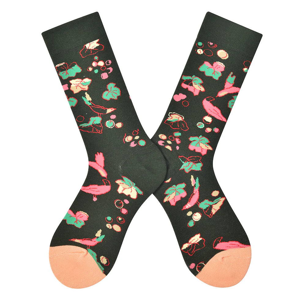 Women’s Parisian Color-Pop Mid-Calf Socks – Minimal Everyday Casual Socks