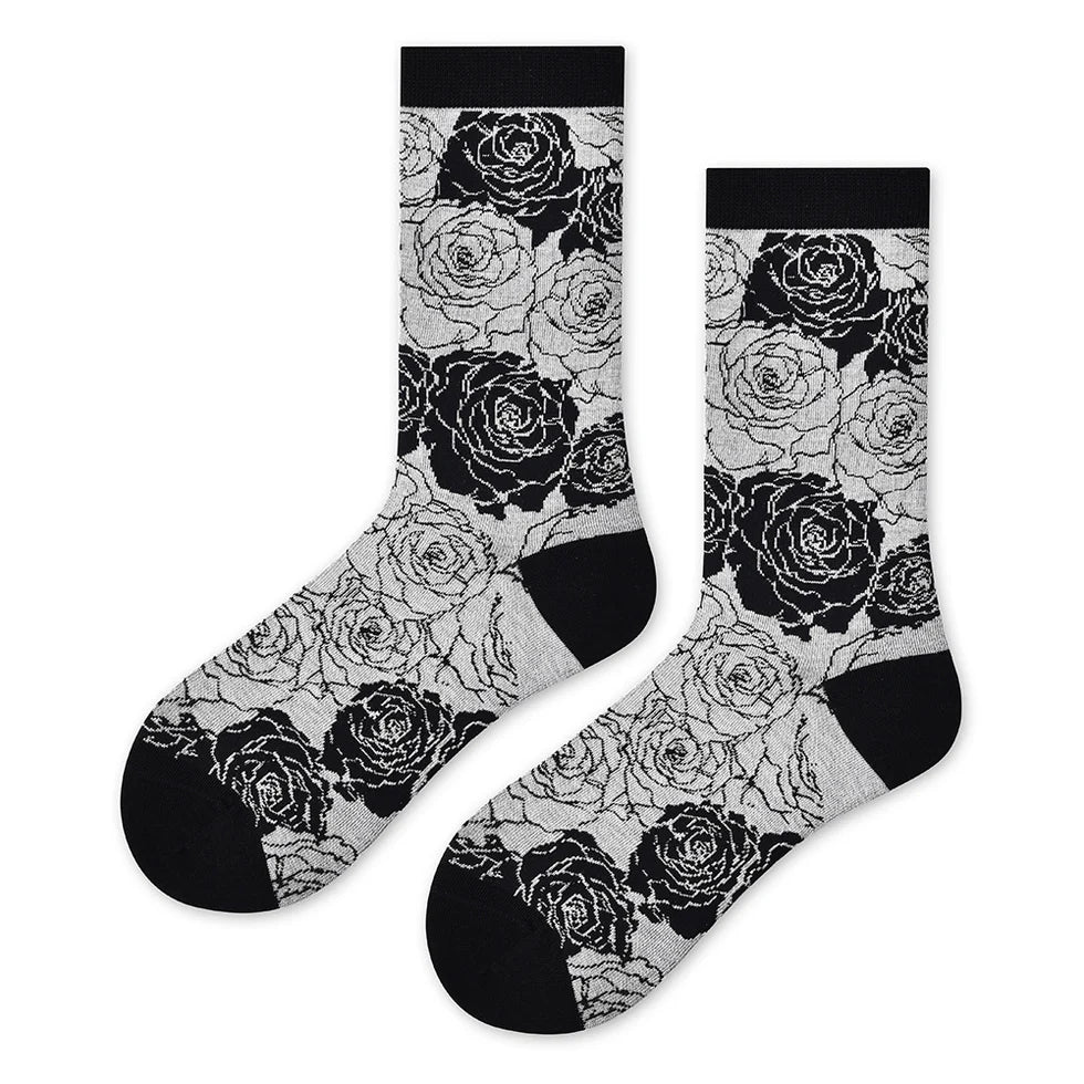 Women’s Refined Silk-Blend Mid-Calf Socks – Minimal Luxe Spring Summer Socks