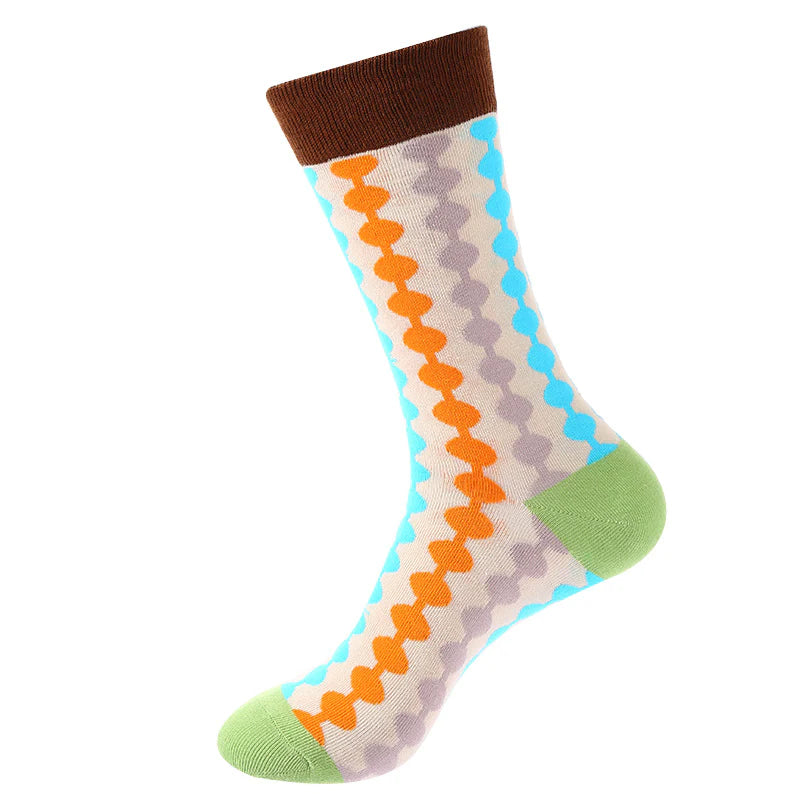 Women’s Classic Tartan Mid-Calf Socks – Minimal British-Inspired Cotton Socks