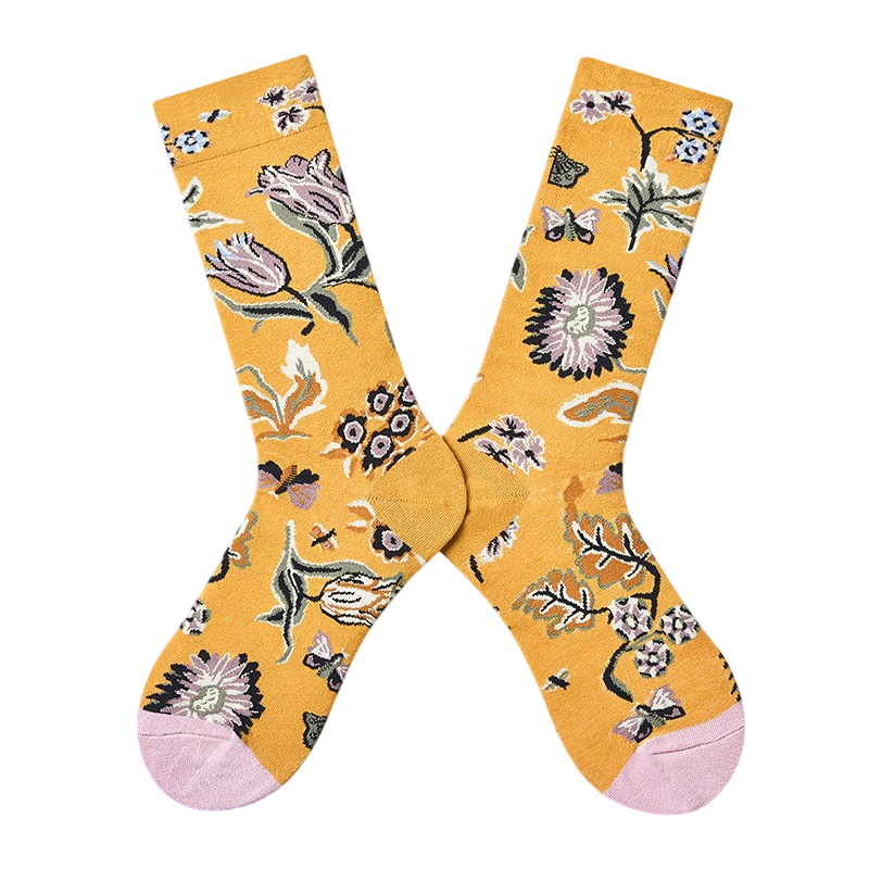 Women’s Boutique Street Style Long Socks – Elegant Autumn Winter Crew Socks