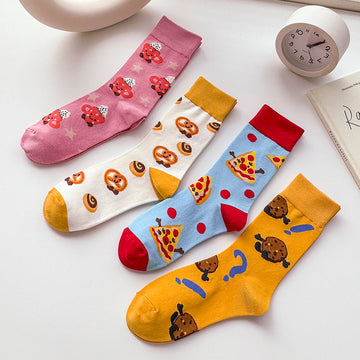 Unisex Harajuku Animal Crew Socks – Cute Preppy Couple Casual Socks