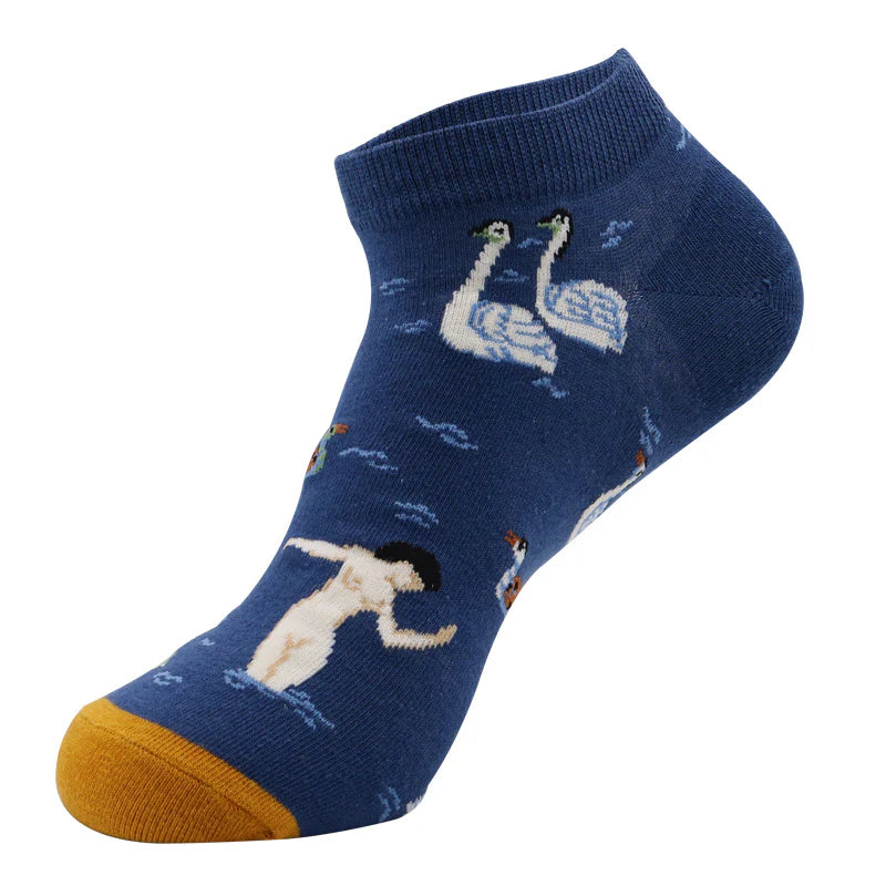 Men’s Juicy Fruit Liner Socks – Breathable Short Socks for Warm Weather