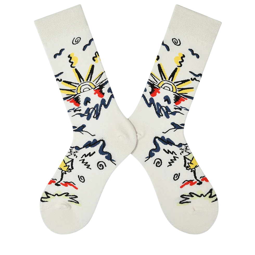 Women’s Cheerful Bunny High-Crew Socks – Soft Moisture-Absorbing Everyday Socks