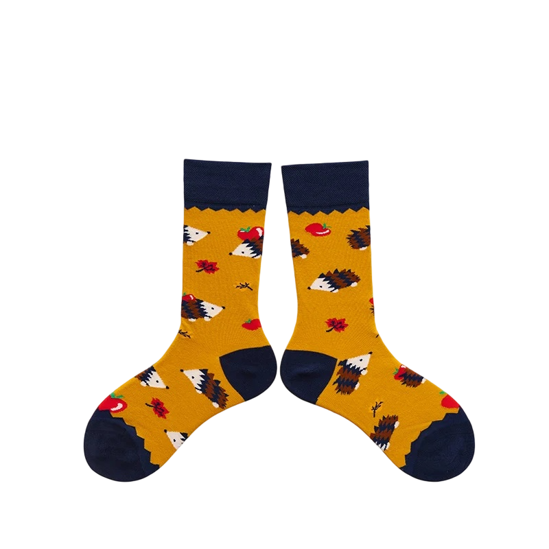 Unisex Oddball Cartoon Tube Socks – Creative Casual Socks for Couples