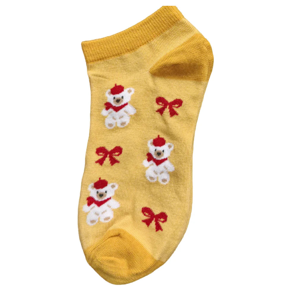 Unisex Playful Low-Cut Socks – Lightweight Everyday Socks for Year-Round Wear