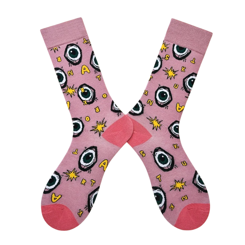 Unisex Whimsical Orchard High Socks – Fun Couple Streetwear Socks