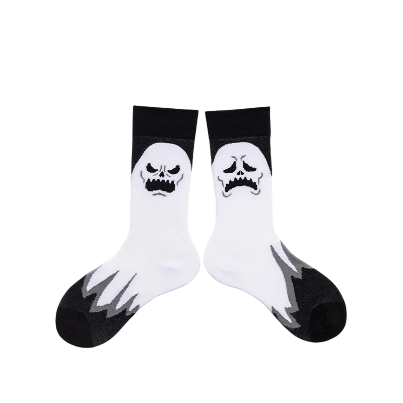 Unisex Animated Symbol Crew Socks – Modern Fall Winter Couple Socks
