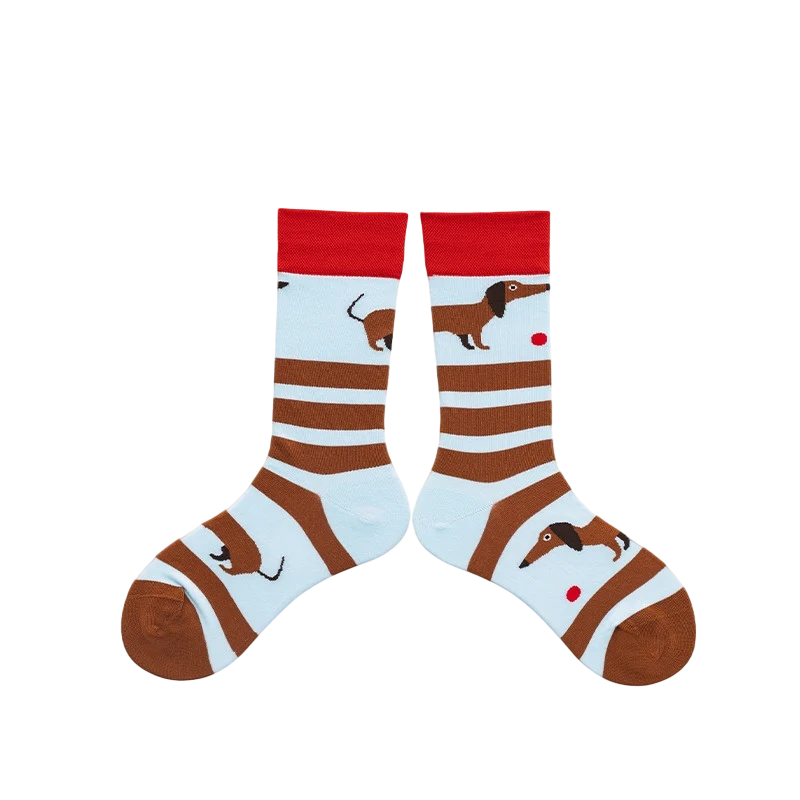 Unisex Oddball Cartoon Tube Socks – Creative Casual Socks for Couples