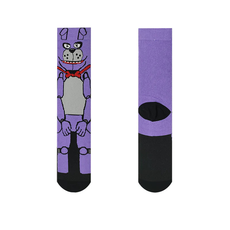 Unisex Playful Creature Mid-Calf Socks – Funny Patterned Cold Weather Socks