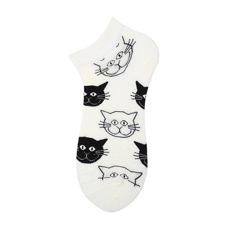 Unisex Urban Liner Socks – Thin Cotton-Blend Streetwear No-Show Socks