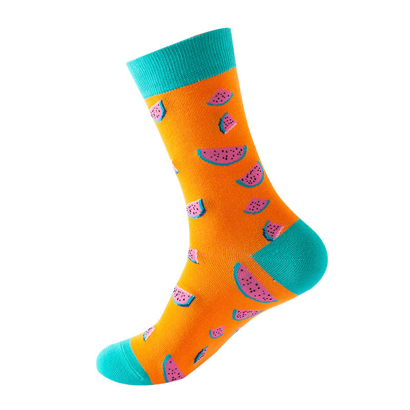 Fruit Pattern Crew Socks
