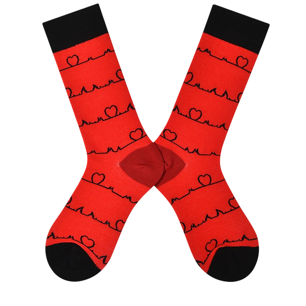 Women’s Color-Pop Hare Long Socks – Playful Nordic-Inspired Fall Winter Socks