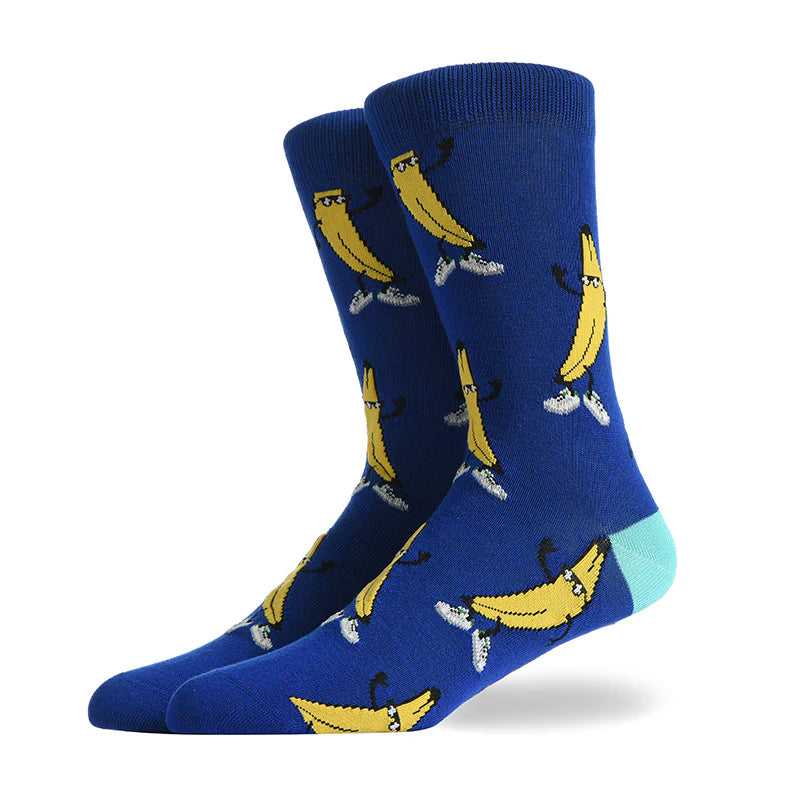 Unisex Sweet Treat Jacquard Crew Socks – Cute Donut Pattern Matching Socks