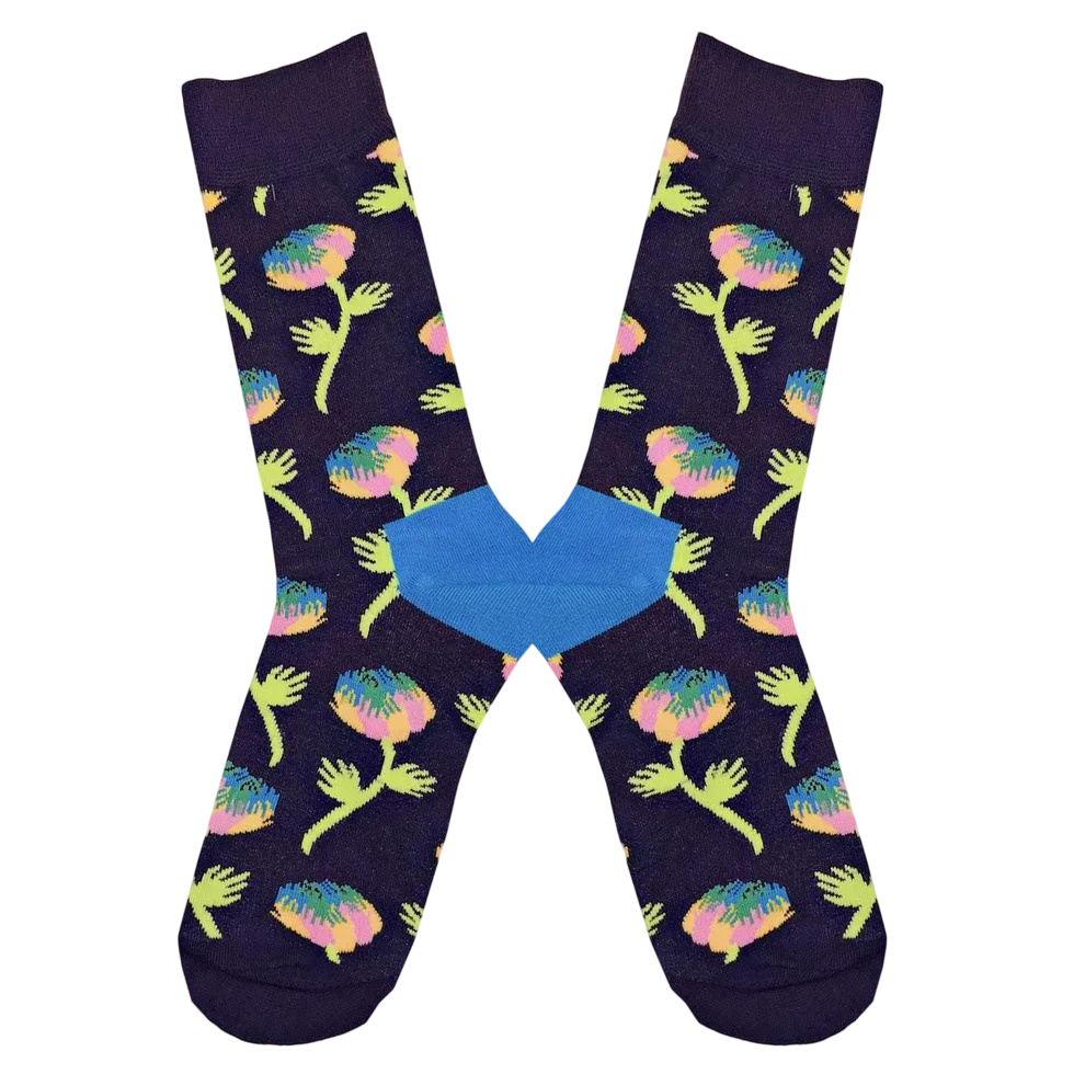 Women’s Scandinavian-Inspired Critter Long Socks – Vibrant Geometric Fashion Socks