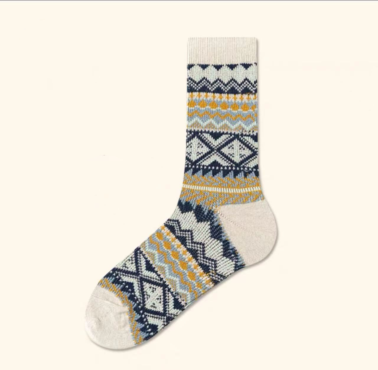Vintage Check Slouch Crew Socks