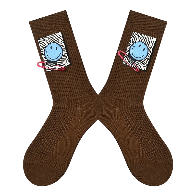 Women’s Hardware Detail Long Socks – Urban Fall Winter Fashion Socks